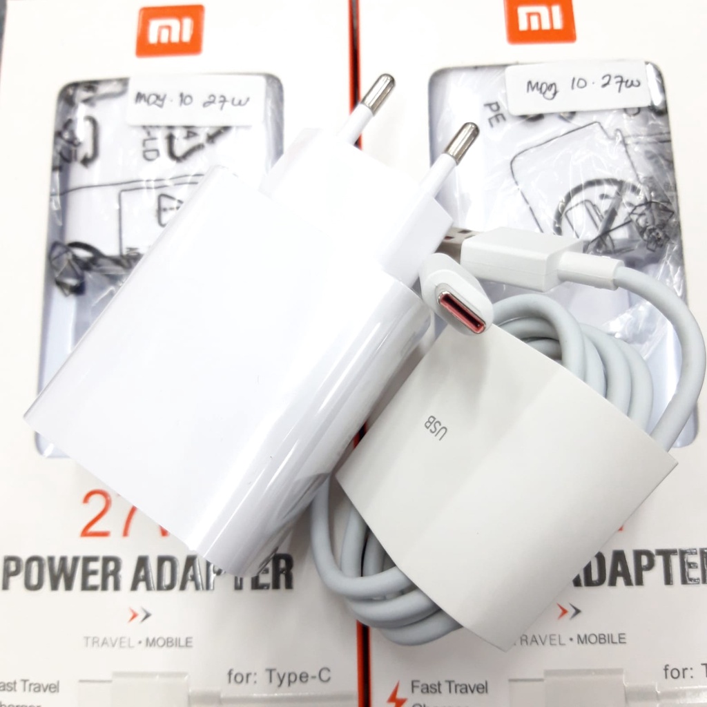 Charger Xiaomi 27 Watt 27W Type C Fast Charging Kualitas Ori