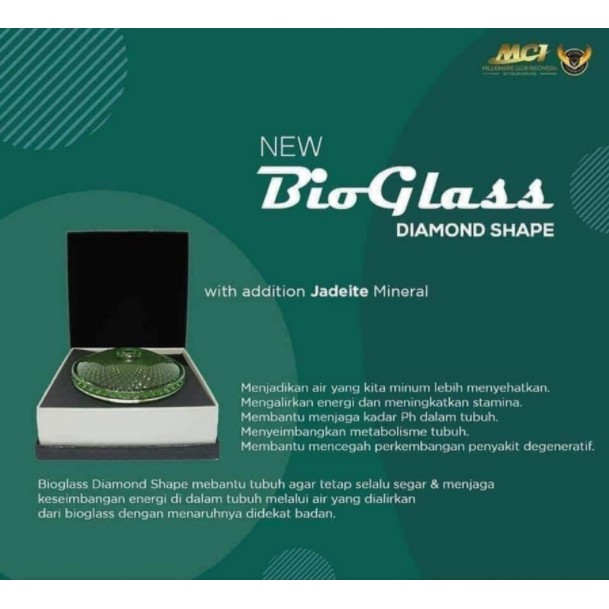NEW ORIGINAL  ASLI 100 % MCI BIOGLASS 2S DIAMOND SHAPE MCI