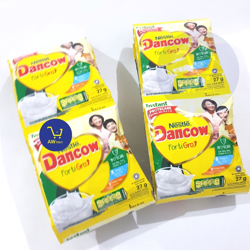 DANCOW INSTANT FORTI GRO [PUTIH] RENCENGAN (10 SACHET X 27 GRAM) - PUTIH