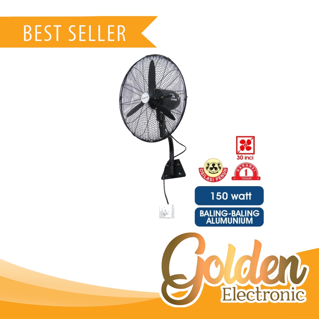 SEKAI IWF-3077 WALL FAN 30&quot; INDUSTRIAL FAN 30 INCH KIPAS ANGIN BESI TEMBOK INDUSTRI IWF3077