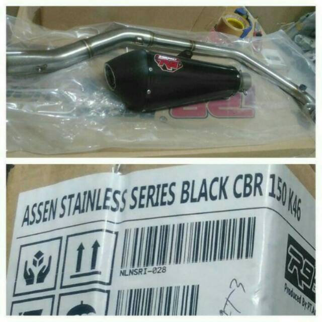 Knalpot r9 assen new cbr 150 k45g/knalpot r9 assen cbr 150 facelife