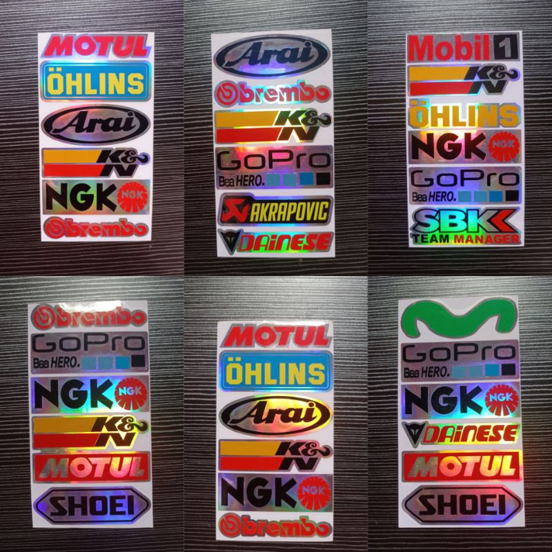 STICKER CAMPURAN ISI 6PCS