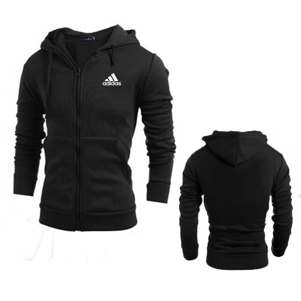 Jaket Zipper Termurah Jaket Zipper Dan Hoodie Logo Tulisan Adidas Jaket Big Size Jaket Pria Wanita