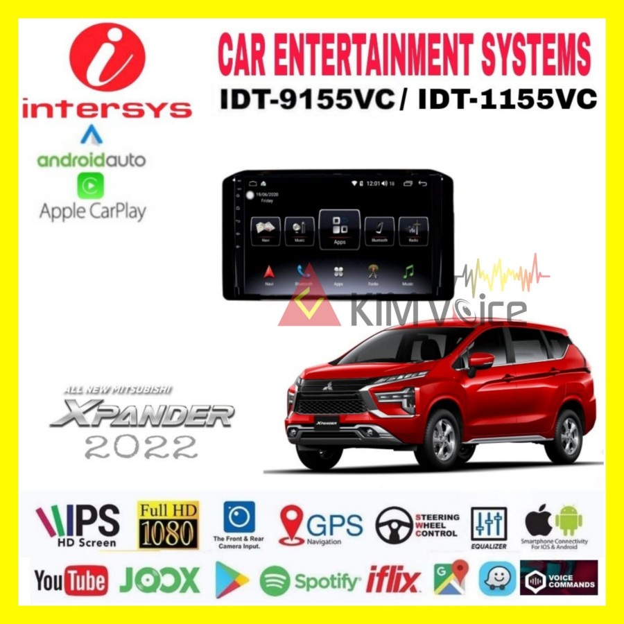 Head unit Android Intersys 10 Inch OEM Expander 2022 + soket pnp