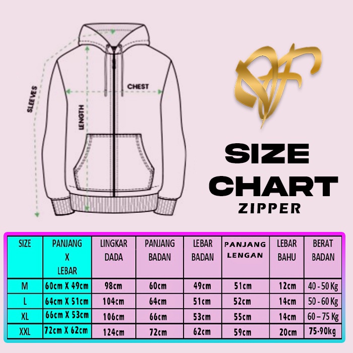 Hoodie Zipper Motif Bordir Korean Style | Unisex Pria &amp; wanita | Dhea Fashion