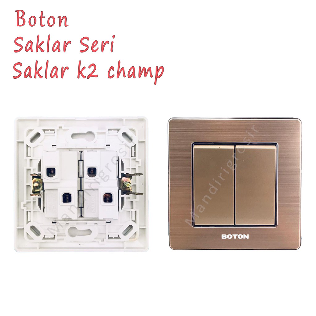 Saklar Seri * Saklar * Boton * colokan tembok