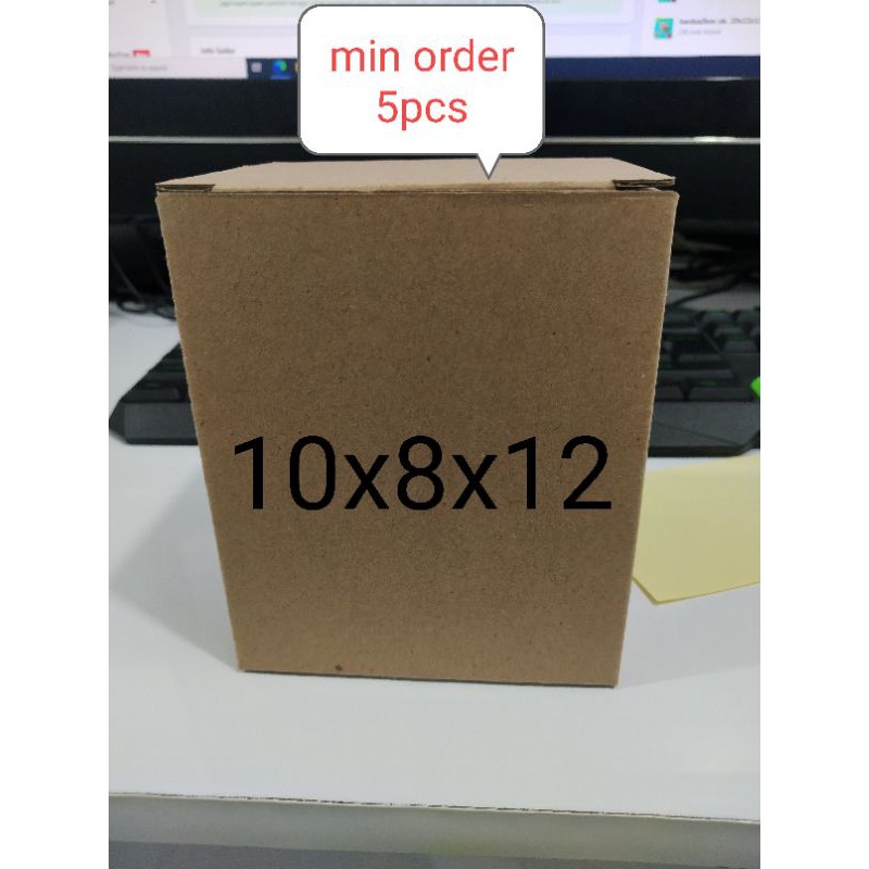 

Kardus packing die cut ukuran 10x8x12 min order 5pcs