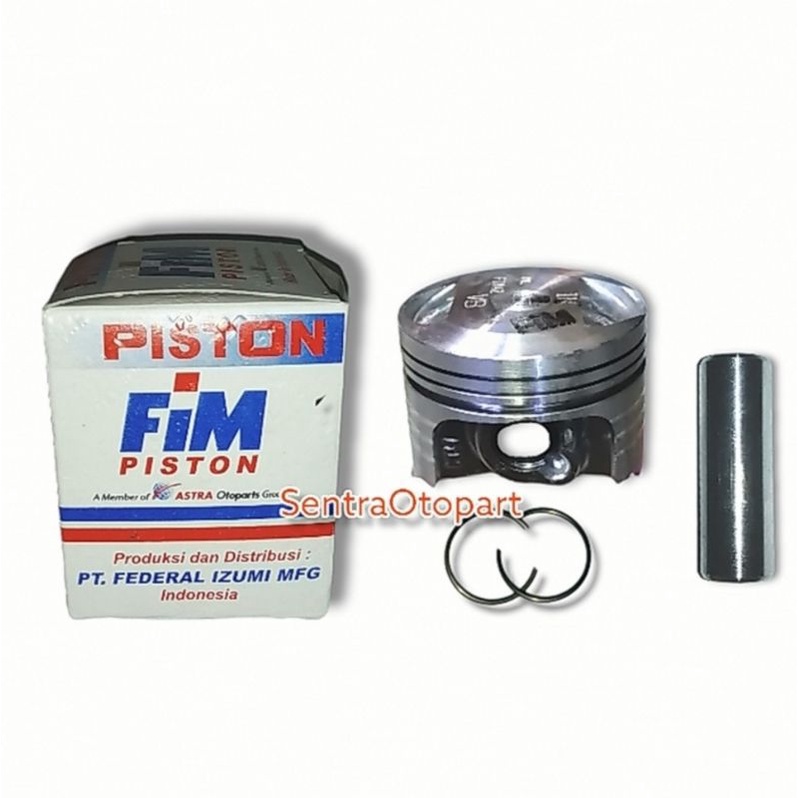 Piston seher kit beat scoopy spacy karbu injeksi stater kasar oversize 75 fim