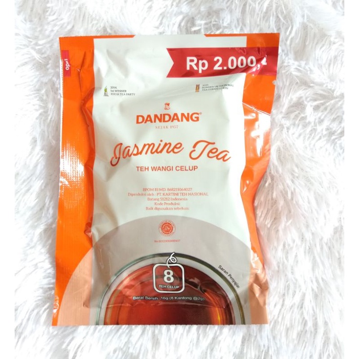 

Teh Dandang Celup jasmine isi Delapan