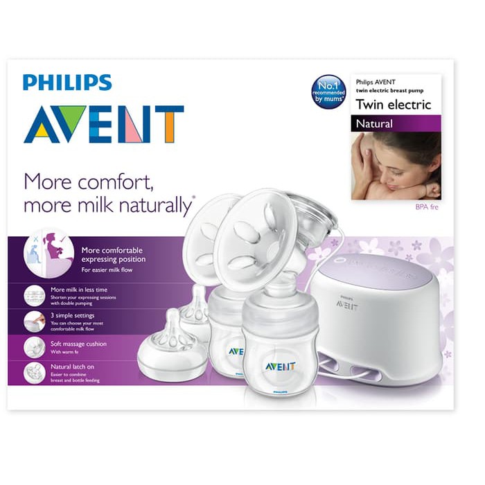 Avent Breast Pump Natural Twin Electric