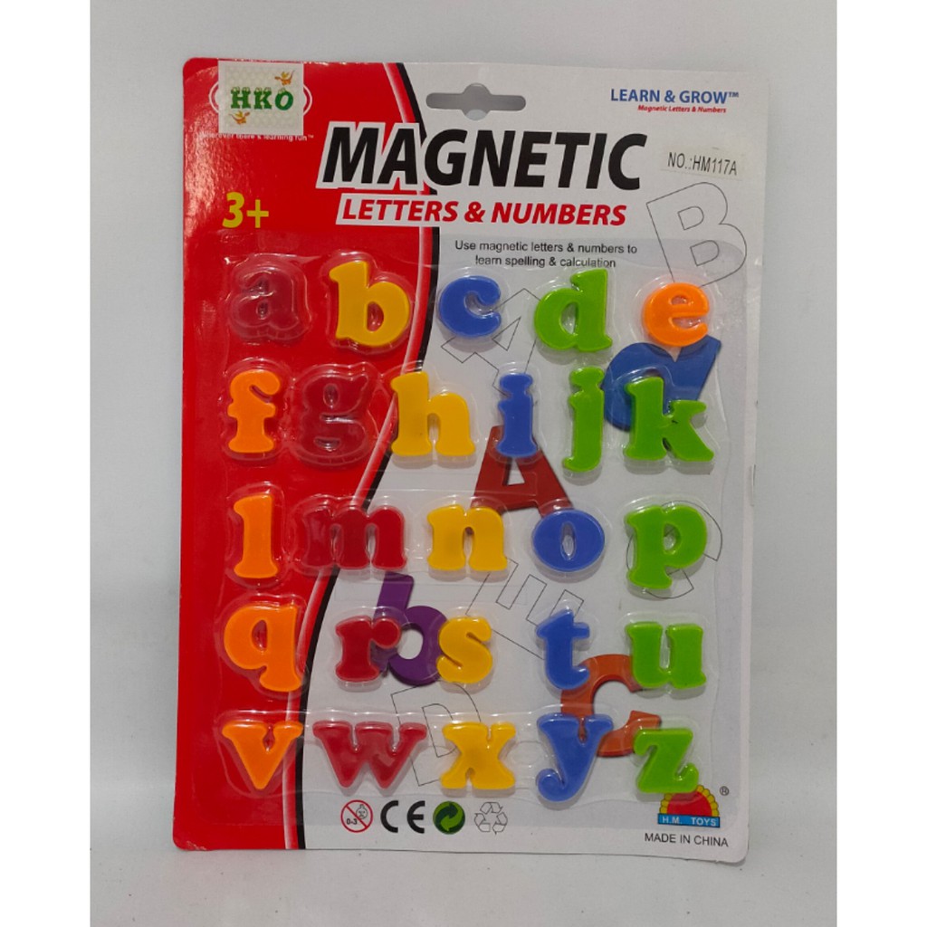 Mainan  Anak Magnetic Huruf  Magnetik Angka Letter 