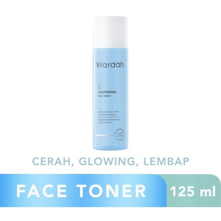 Wardah Lightening Face Toner 125 ml -Hydrating toner dengan formula pH balance