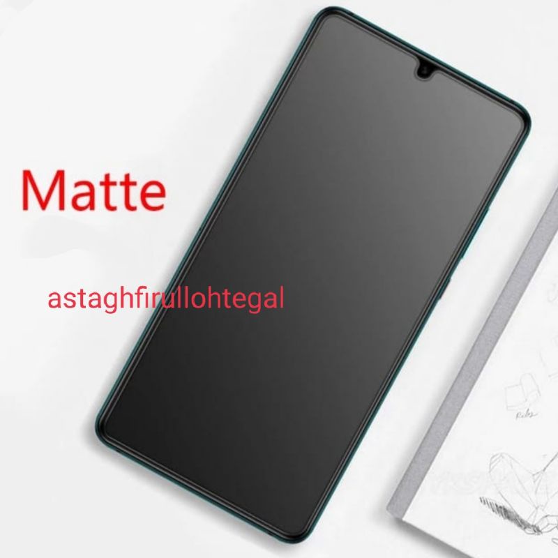 Realme GT2 Pro / Anti Gores Hydrogel Matte Anti Minyak Glare Plastik Jelly Lentur Screen Guard Protector