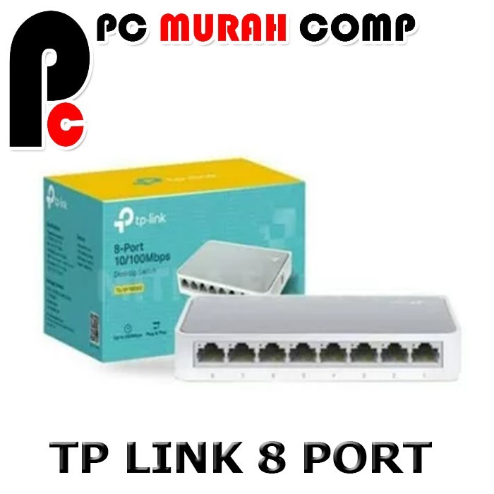 TP-LINK  SWITCH 8PORT 10-100Mbps TL-SF1008D