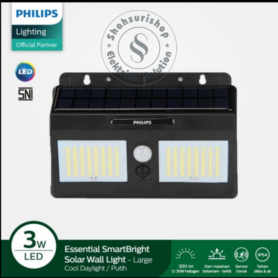 PHILIPS BWS010 LED300/75 ID 3 WATT LAMPU DINDING LED SOLAR PANEL