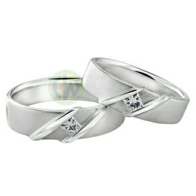 Flash Sale Cincin Kawin palladium, Cincin Couple palladium, Cincin Tunangan Palladium,-P420