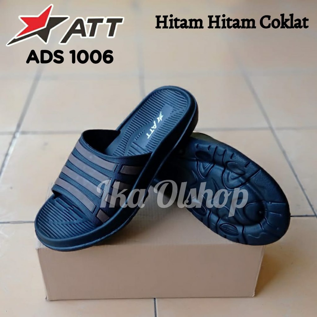 Sandal Slop Kokop Pria ATT ADS 1006-Hitam Coklat