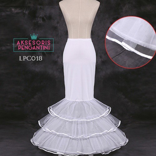 [BISA COD] ROK PENGANTIN EKOR PETTICOAT DUYUNG PETICOAT PETIKUT GRADE A LPC018