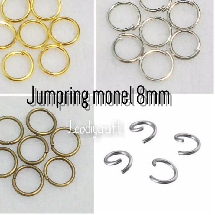 3.3 Birthday sale ( 25 pcs ) Jump ring Monel 8mm_Jump Ring penghubung- ring Anti karat ♠