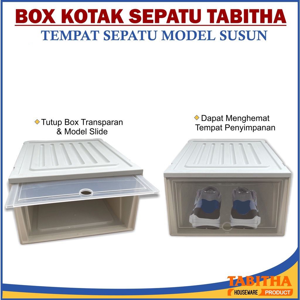 TABITHA Starterpack Rumah Rapi G - Kotak Penyimpanan / Tempat Penyimpanan Container Box Sepatu BST RAK SEPATU