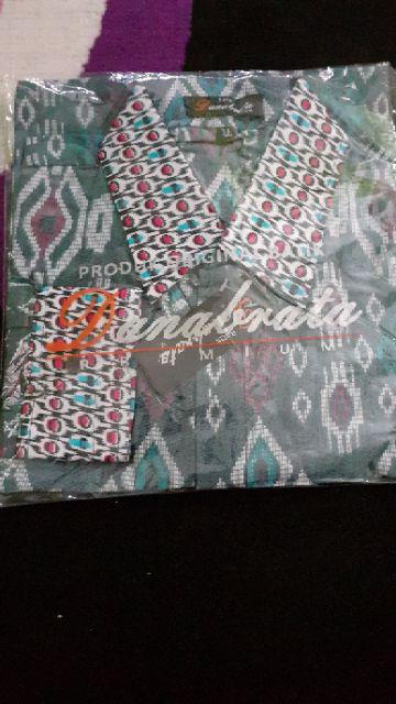 Kemeja Batik Lengan Panjang 021 Danabrata Batik Hrb026 Kenongo Hem Padi Pekalongan M L Xl Murah