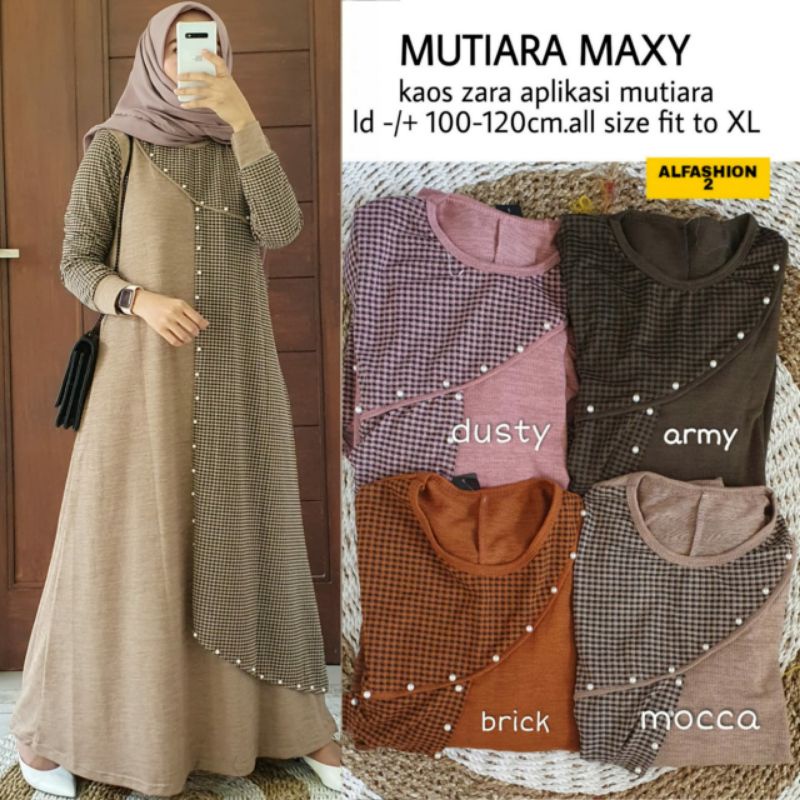 ( NEW ) GAMIS DRESS FASHION MUSLIM // MUTIARA MAXY BY ALFASHION SOLO