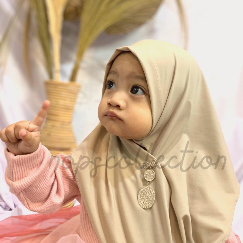 NC - Hijab Jersey Balita / Hijab Jersey Bayi / Hijab Instant Jersey