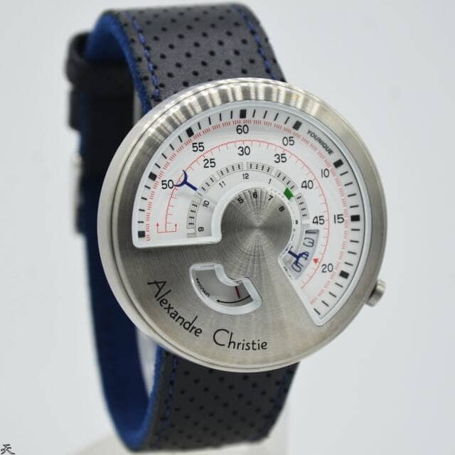 jam tangan pria alexandre christie 8516 tali kulit original