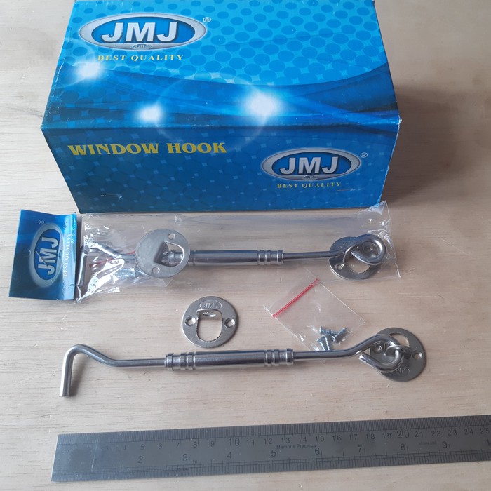 Hak angin 8 inch kotak JMJ tebal jumbo stainless / cantolan
