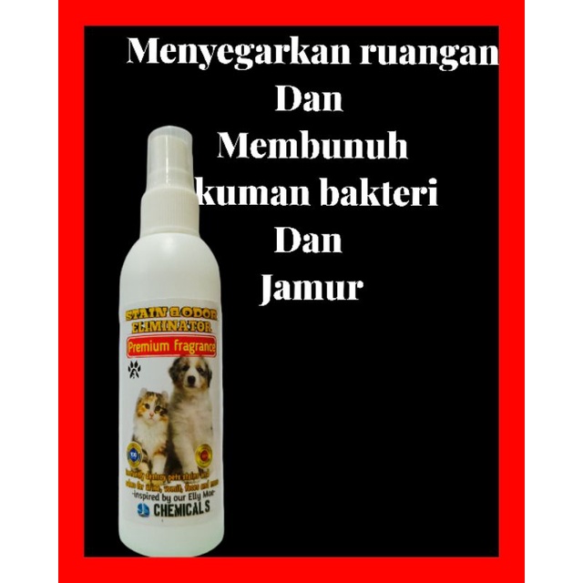 PENGHILANG BAU PESING PUP MUNTAH GORDEN SPREI KANDANG KOTORAN HEWAN KUCING DAN ANJING 100MILI MUNTAH ANTI VIRUS BAKTERI DAN JAMUR KELINCI HEWAN BURUNG HAMSTER SUGAR GLIDER MUSANG ODOR STAIN REMOVER TERLARIS TERBAIK COD GRATIS ONGKIR LITTERBOX