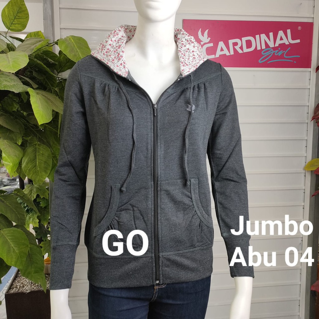 gos CARDINAL SWEATER JUMBO Pakaian Wanita Outerwear Jaket Big Size Extra Size Mama Size Casual Bagus