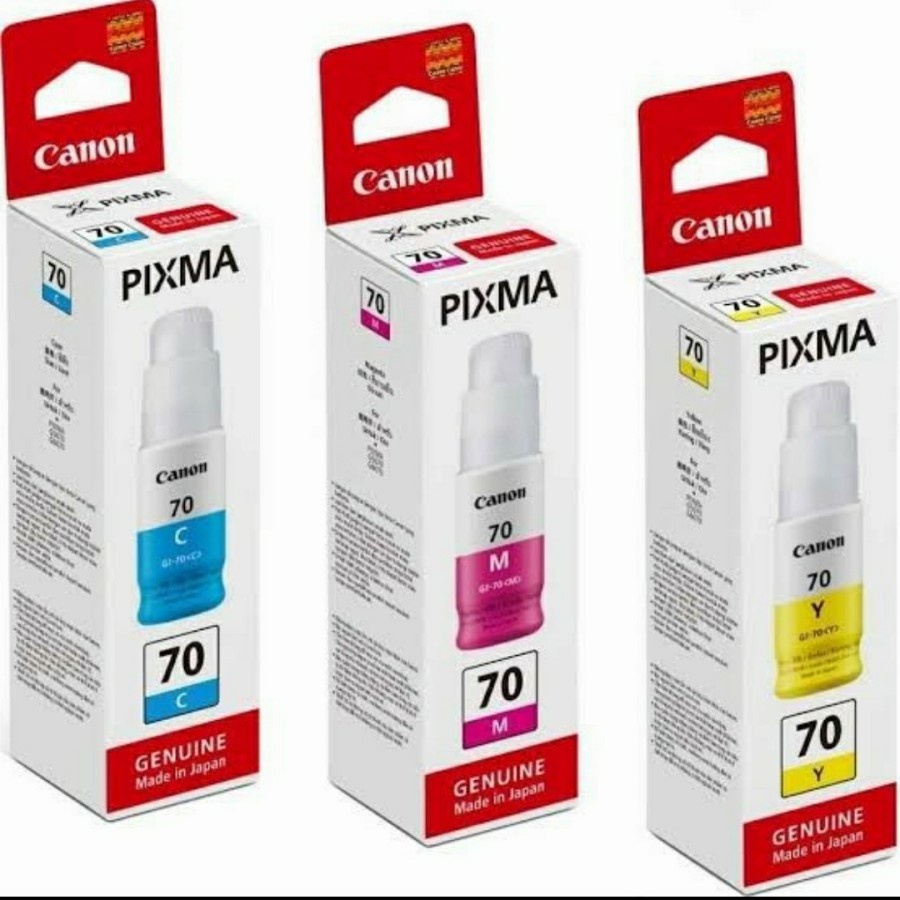 Tinta Canon pixma Gl 70 Colour Original cyan , magenta, yellow - Biru