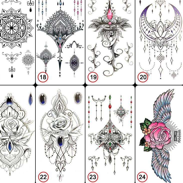 Laris 9QQYL Temporary Tattoo Jakarta - Tato Dada universal buat cewe dan cowo Q79 Harga Murah