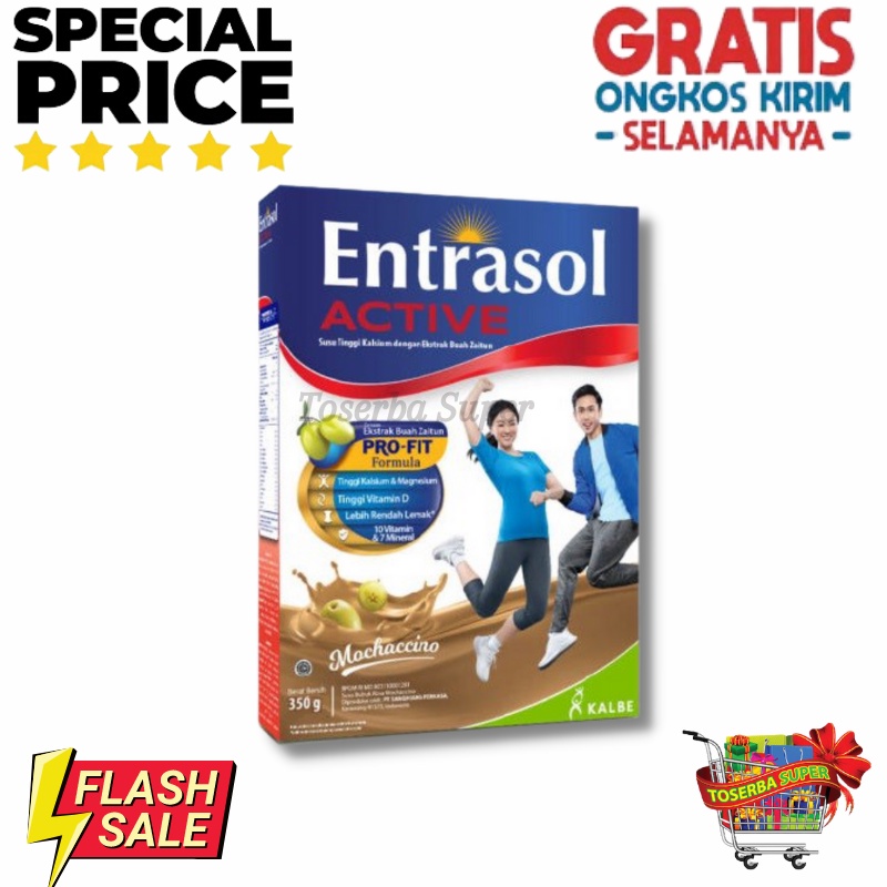 

ENTRASOL ACTIVE 2 VARIAN RASA 160G / SUSU TINGGI KALSIUM UNTUK 19-50 THN TERMURAH
