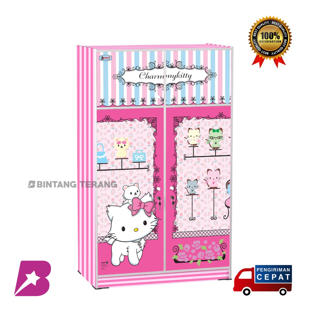 Lemari Pakaian Anak Charmmy Kitty WD 1311 CMY
