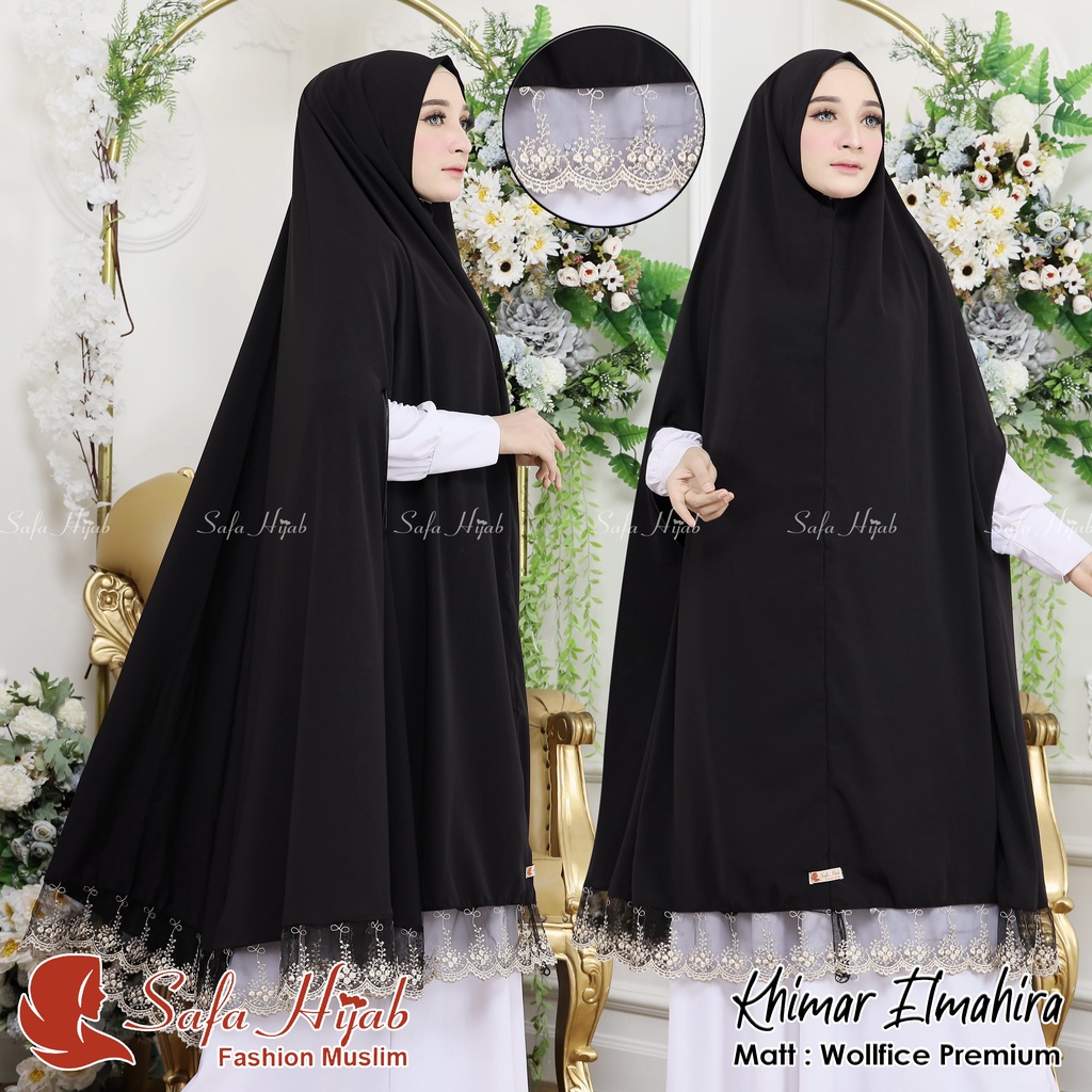 KHIMAR ELMAHIRA HIJAB SYARI RENDA JILBAB INSTAN SYARI  WOLFIS PREMIUM SAFA HIJAB