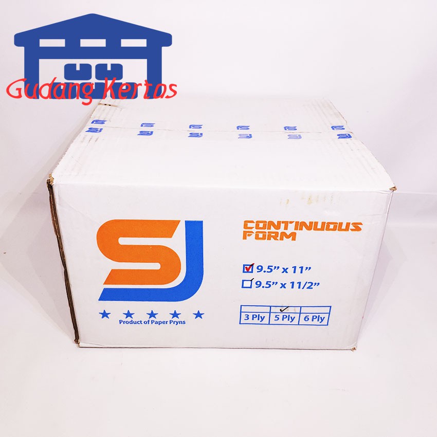 

SJ STANDAR CONTINUOUS FORM 9.5 X 11 5PLY