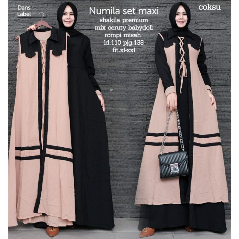 Numala set /setelan gamis by dans label