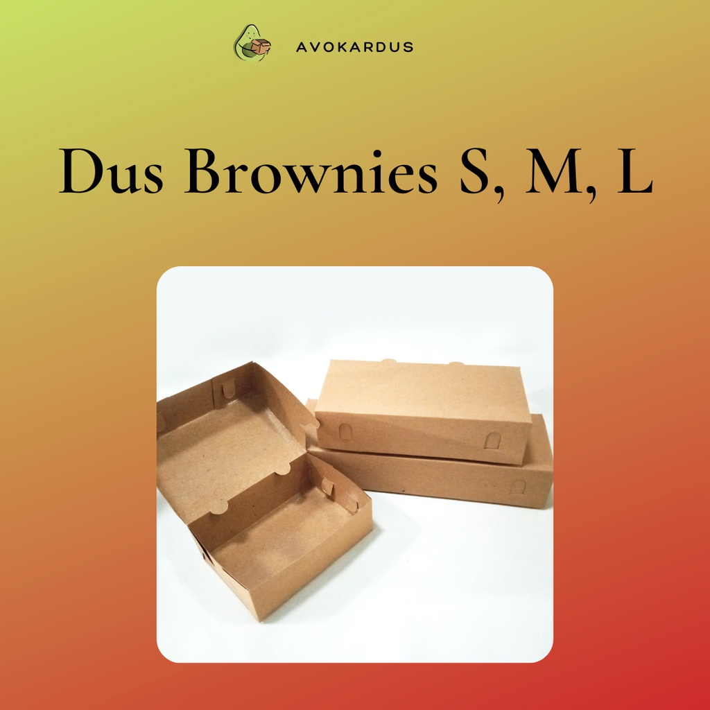 

Kardus Box Brownies Kraft Paper PE Coated