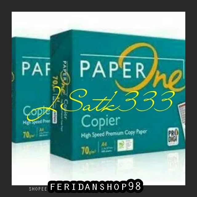 

FS1144 KERTAS PRINT & FOTOCOPY KHUSUS GOJEK ATK GRAB - PAPER ONE A4 70GR BY FERIDANSHOP98