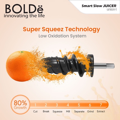 Super Smart Slow Juicer Union BOLDe