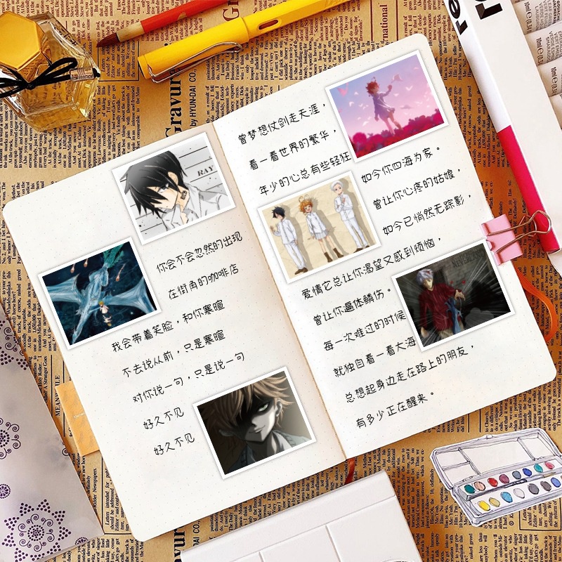 52 buah setuju Dreamland stiker Jepang animasi Kartun grafiti ponsel case notebook Jurnal stiker Xia