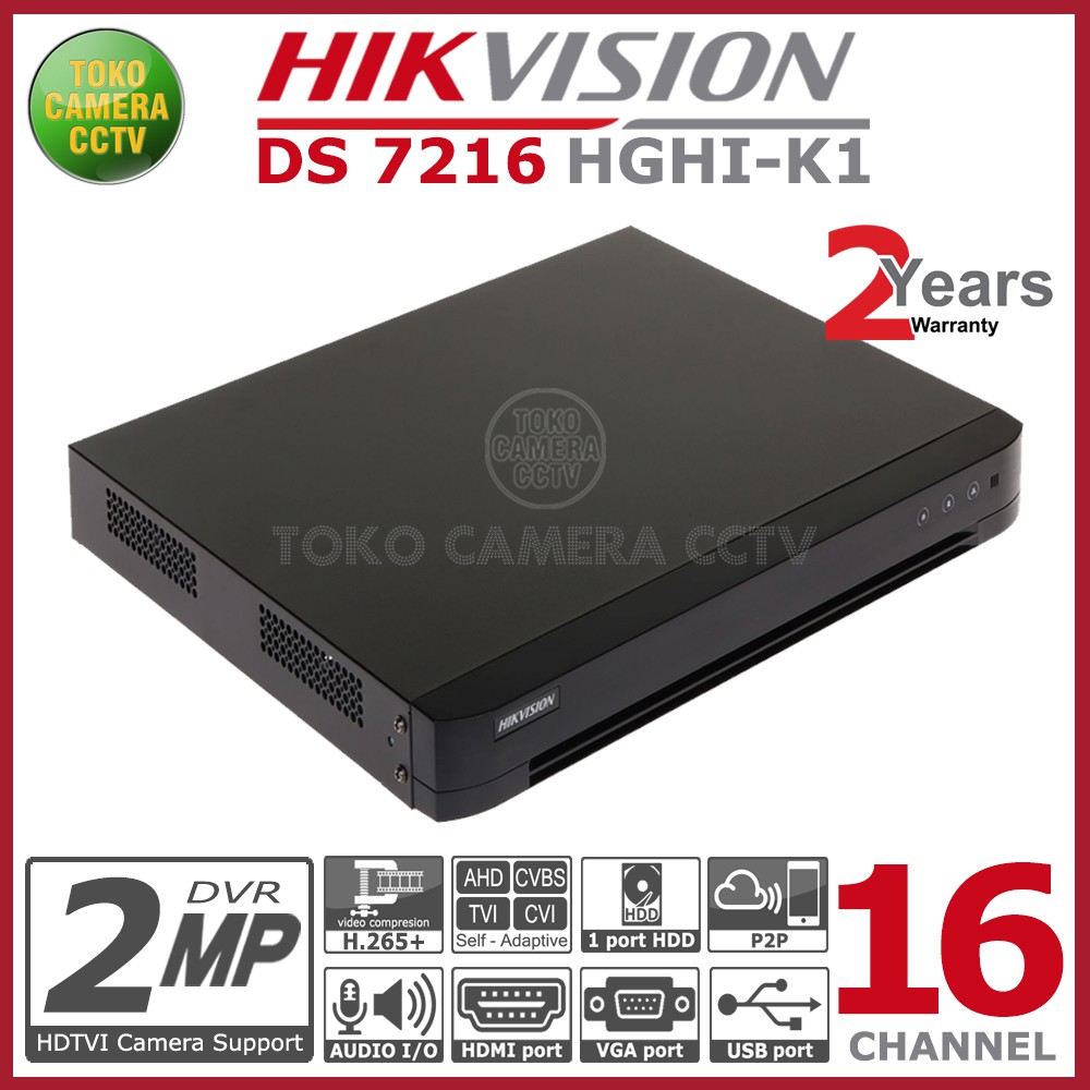 DVR HIKVISION 16 CHANNEL DS-7216HGHI-K1