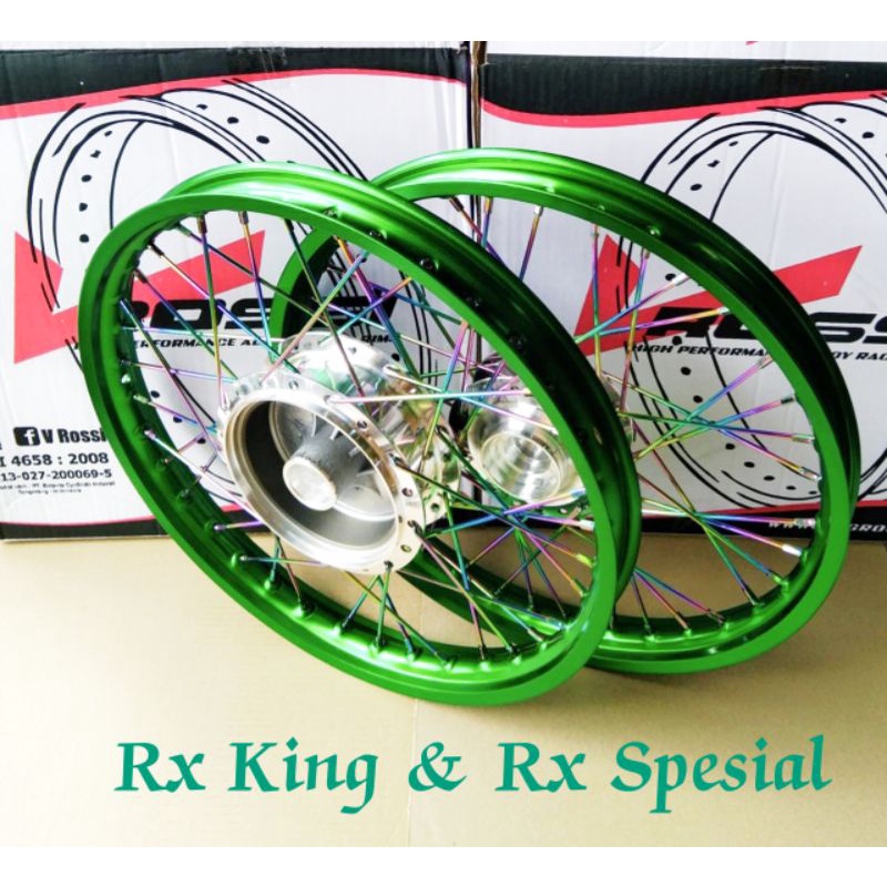 Rossi velg jari2 ring 17 paket uk depan 140x17 - uk belakang 140x17 Buat motor  RX KING & RX SPESIAL