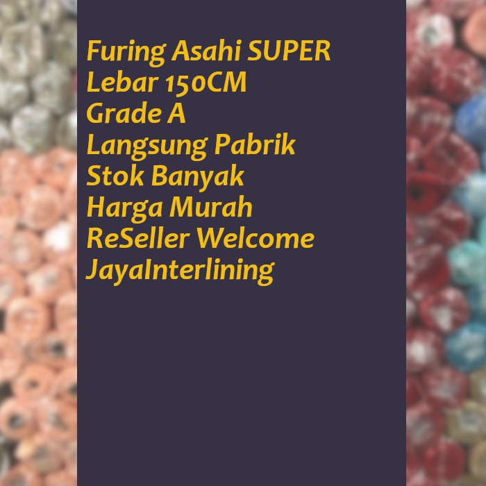 Kain Furing Asahi Super LEBAR 150 Cm HALUS Meteran Murah