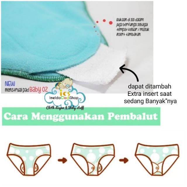 Paket hemat Menspad baby oz pembalut kain sabun lerak ningrat free extra insert hampers pernikahan