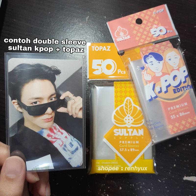 Inner sleeve popcorn games sultan supply amethyst kpop topaz hologram innersleeve polos photocard pc