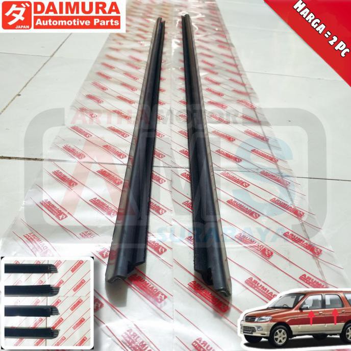 KARET PELIPIT LIST LIS KACA WHEATER STRIP MOBIL TARUNA LUAR ECERAN  PALING MURAH 
