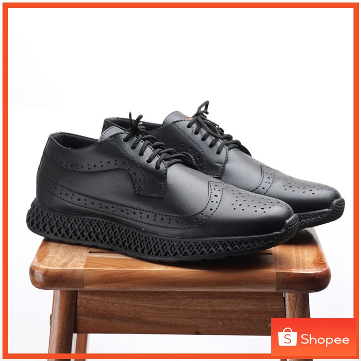 Sepatu Formal Kasual Pria Pantofel Casual Pantopel Cowok sepatu Pantofel Hitam Pria Kerja - LORD