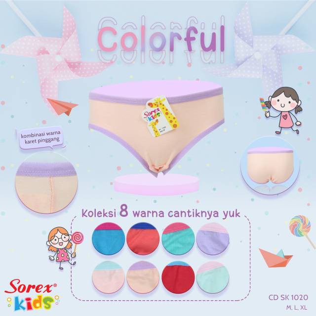 CD SOREX 1020 CELANA DALAM ANAK PEREMPUAN/SOREX SUPER SOFT